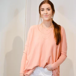 Tea N Rose Tops Boyfriend Pocket Sweater