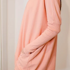 Tea N Rose Tops Boyfriend Pocket Sweater