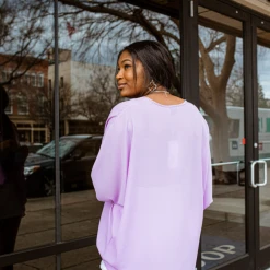 Adrienne Solid Cocoon Blouse