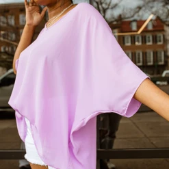 Adrienne Solid Cocoon Blouse