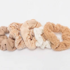 Kitsch Gifts Assorted Textured Scrunchie Set
