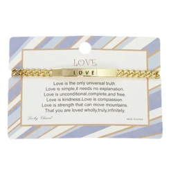 Golden Stella Inspirational Engraved Bracelet