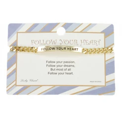 Golden Stella Inspirational Engraved Bracelet - Motivational Jewelry Gift for Women 13 Golden Stella Inspirational Engraved Bracelet