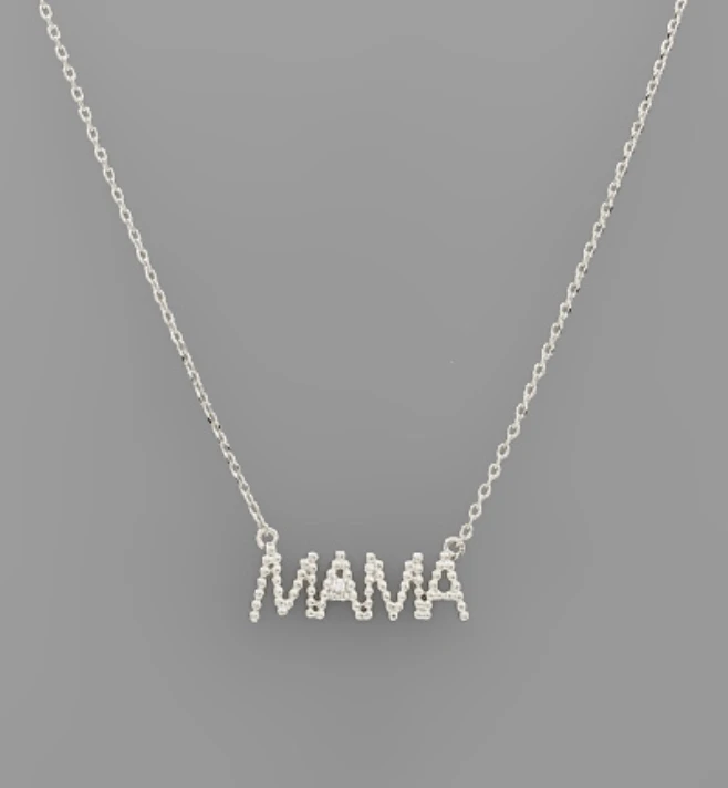 Golden Stella Textured Mama Necklace - Elegant Jewelry for Women 4 Golden Stella Jewelry Textured Mama Necklace