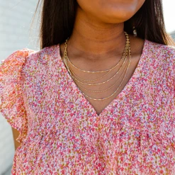 TRENDY Wholesale 5 Layer Chain Necklace