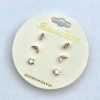 TRENDY Wholesale Star Trio Stud Earring Set