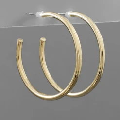 Golden Stella Classic Open Hoops Jewelry
