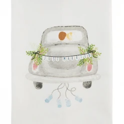 Mudpie Wedding Tea Towel - Elegant Kitchen Gift for Brides & Couples 7 Mudpie Wedding Tea Towel Lifestyle