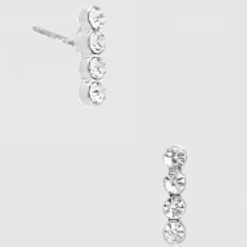 TRENDY Wholesale Crystal Bar Stud Earrings