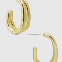 TRENDY Wholesale Double Curved Open Hoops