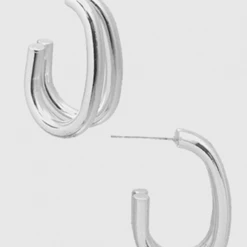 TRENDY Wholesale Double Curved Open Hoops