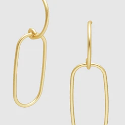 TRENDY Wholesale Half Circle Oval Earrings