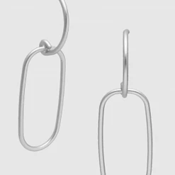 TRENDY Wholesale Half Circle Oval Earrings