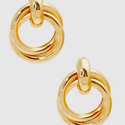 TRENDY Wholesale Interlocked Shiny Hoops Jewelry