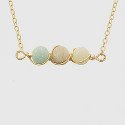 TRENDY Wholesale Multi Stone Necklace Jewelry