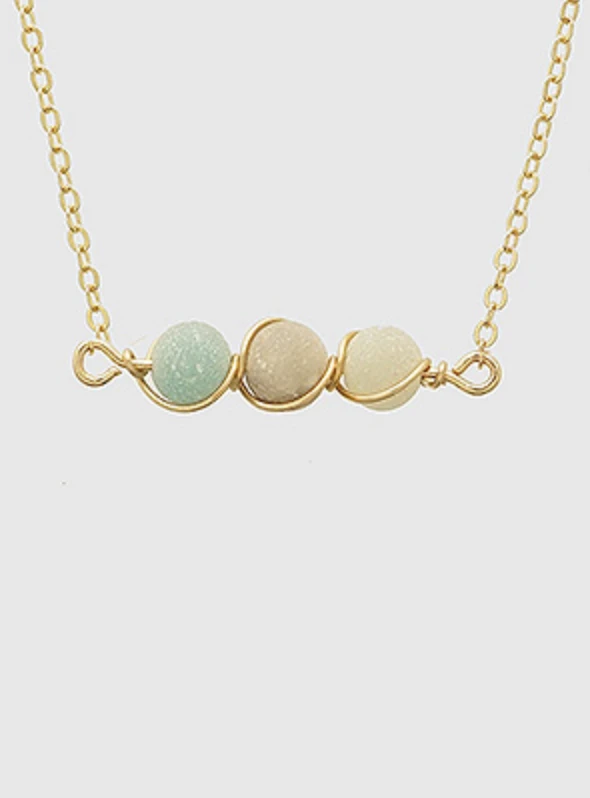 TRENDY Wholesale Multi Stone Necklace Jewelry - Stylish & Elegant Accessory for Women 3 TRENDY Wholesale Multi Stone Necklace Jewelry