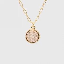 TRENDY Wholesale Druzy Pendant Necklace