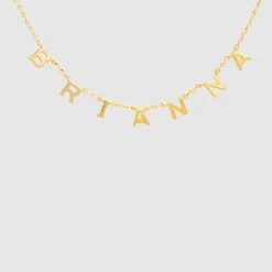 TRENDY Wholesale Gold Dipped Name Necklace Jewelry