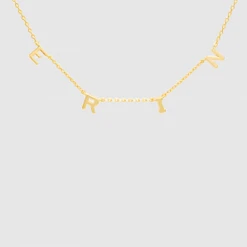 TRENDY Wholesale Gold Dipped Name Necklace Jewelry