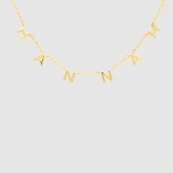 TRENDY Wholesale Gold Dipped Name Necklace Jewelry
