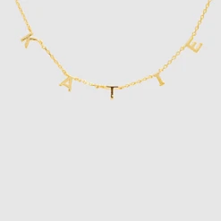 TRENDY Wholesale Gold Dipped Name Necklace Jewelry