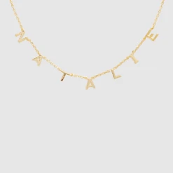 TRENDY Wholesale Gold Dipped Name Necklace Jewelry