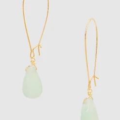 TRENDY Wholesale Jewelry Stone Teardrop Earrings