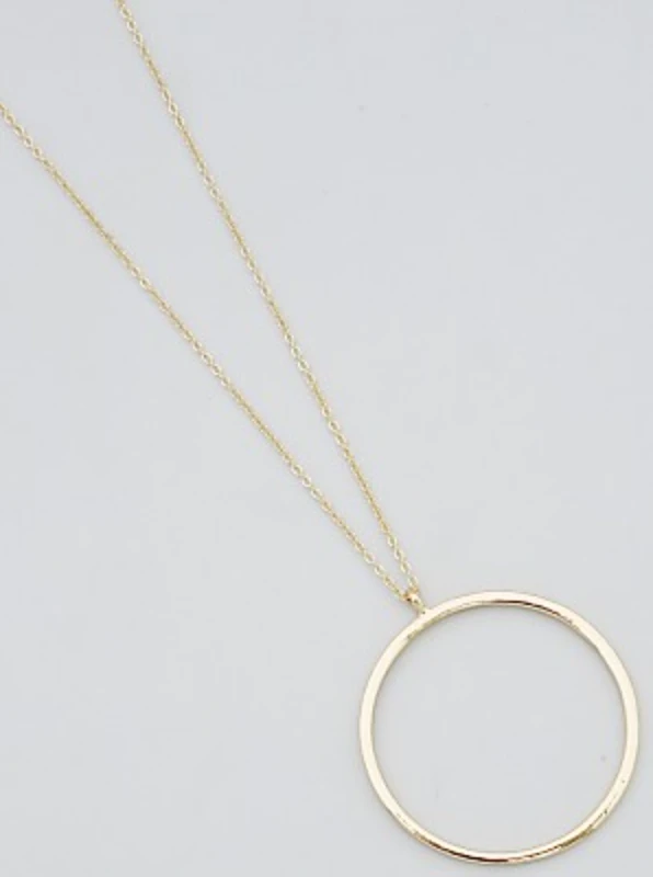 TRENDY Wholesale Round Pendant Long Necklace - Stylish Jewelry for Women 3 TRENDY Wholesale Round Pendant Long Necklace