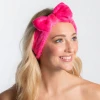 Bella Il Fiore Plush Bow Spa Headband - Soft & Stylish Hair Accessory for Women 2 Bella Il Fiore Lifestyle Plush Bow Spa Headband