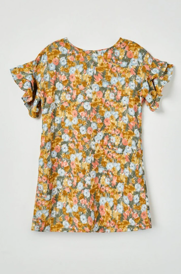 Hayden Girls Floral Ruffle Sleeve Dress - Stylish Swank Tween Outfit 4 Hayden Girls Floral Ruffle Sleeve Dress