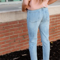By Together Ali Distressed High Waisted Jeans