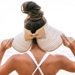 Aili's Corner Straw Floppy Visor Hat Hats