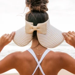 Aili's Corner Straw Floppy Visor Hat Hats