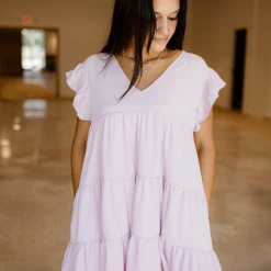 Entro Dresses Mae Flutter Sleeve Dress