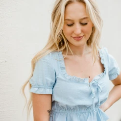 HYFVE Charlie Ruffle Top Blouses