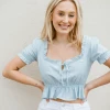 HYFVE Charlie Ruffle Top Blouses