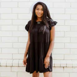 Entro Millie Tiered Ruffle Dress Dresses