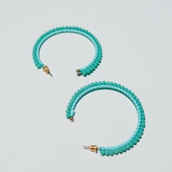 TRENDY Wholesale Jewelry Large Bead Hoops