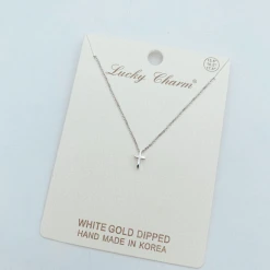 TRENDY Wholesale Gold Dipped Cross Necklace Jewelry