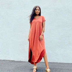 Entro Jersey Scoop Neck Maxi