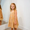 Hayden Swank Tween Girls Gingham Tiered Dress
