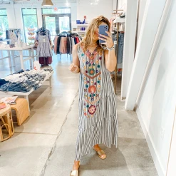 See And Be Seen Dawson Embroidered Maxi Dress