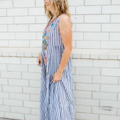 See And Be Seen Dawson Embroidered Maxi Dress