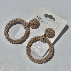 TRENDY Wholesale Beaded Round Statement Earrings Jewelry