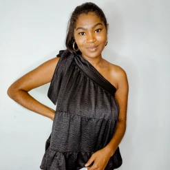 Entro Ophelia One Shoulder Blouse Tops