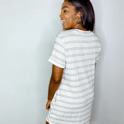 Cherish Christian Striped Tee Shirt Dress