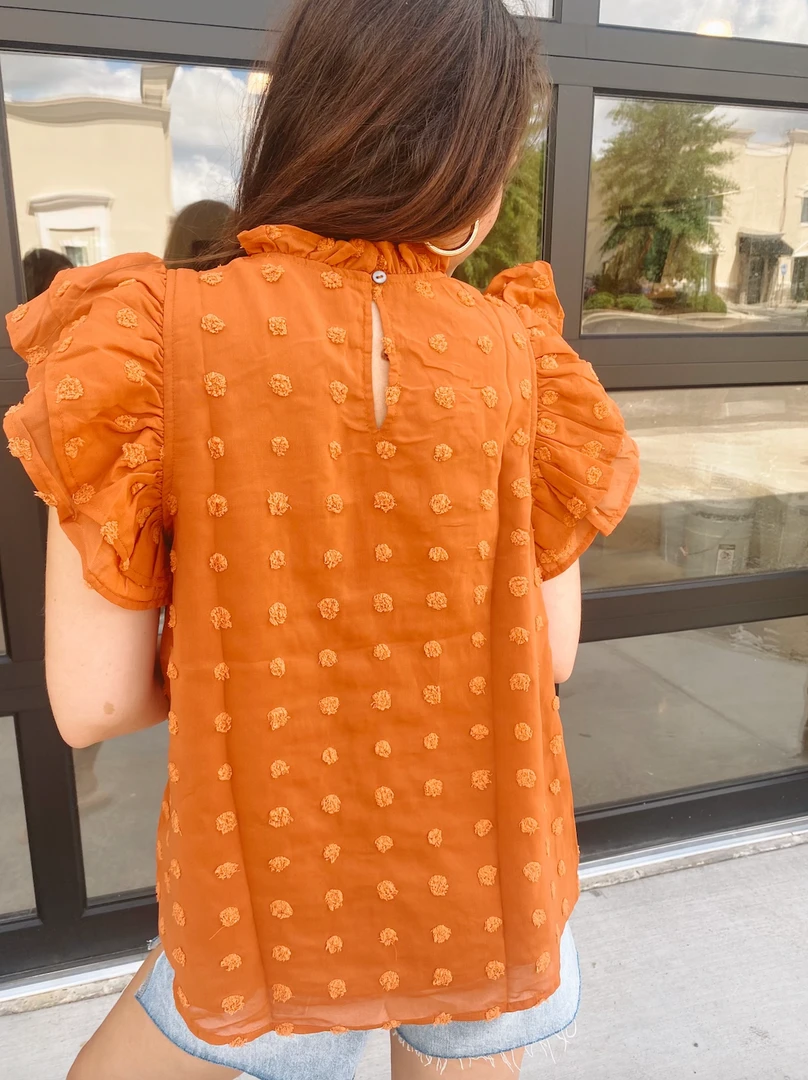 Entro Ariana Swiss Dot Top - Stylish Women's Blouse for Casual & Formal Wear 7 Entro Ariana Swiss Dot Top Tops