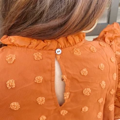 Entro Ariana Swiss Dot Top - Stylish Women's Blouse for Casual & Formal Wear 13 Entro Ariana Swiss Dot Top Tops