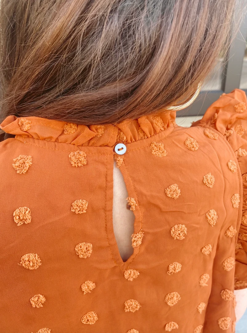 Entro Ariana Swiss Dot Top - Stylish Women's Blouse for Casual & Formal Wear 8 Entro Ariana Swiss Dot Top Tops