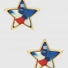 TRENDY Wholesale Jewelry Multi Color Star Earrings